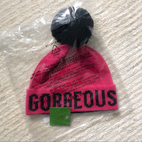 NWT Kate Spade Hello Gorgeous winter beanie - Picture 7 of 7